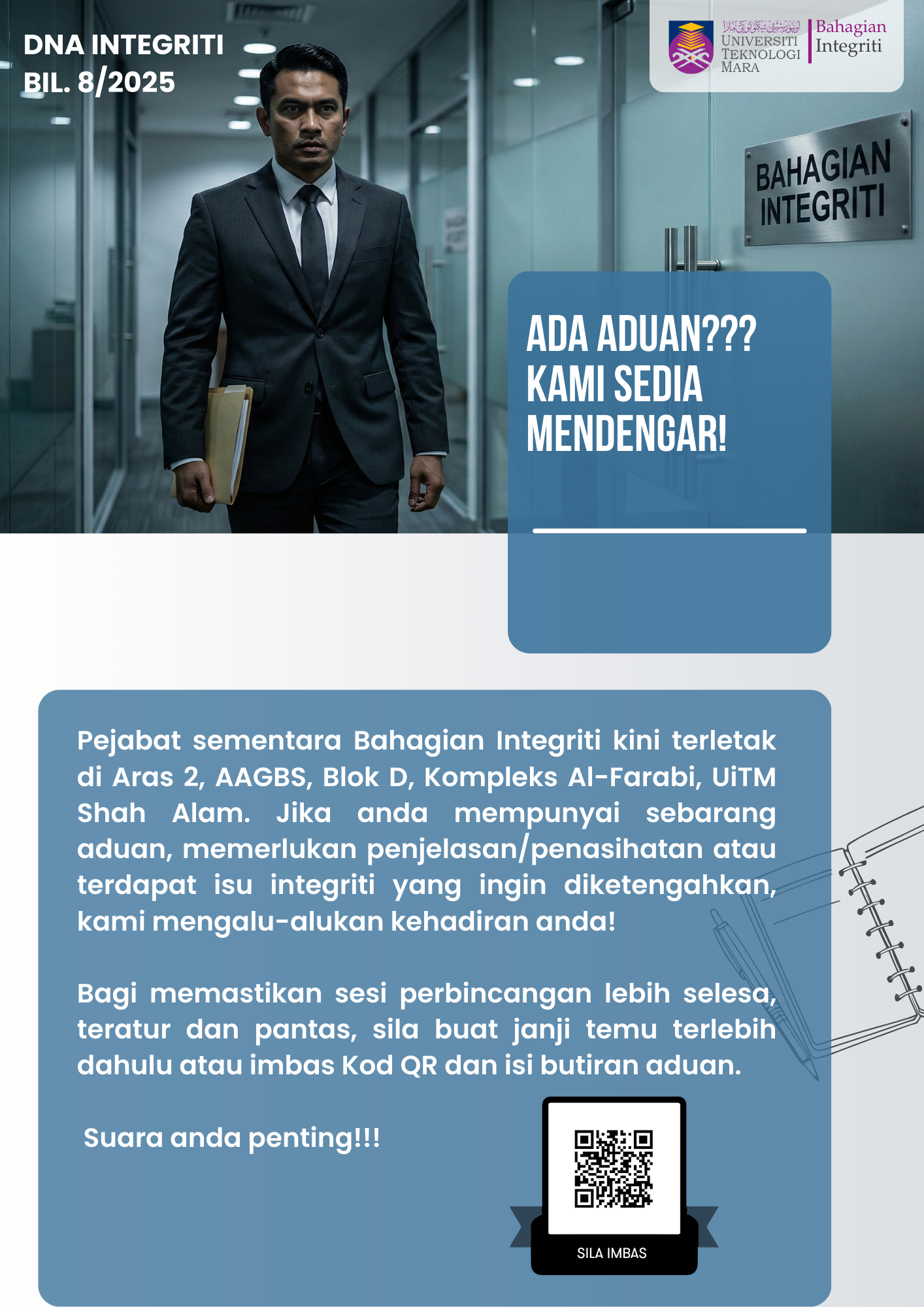 Bil 8/2025 - Ada Aduan??? Kami Sedia Mendengar!